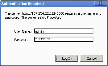 User Name: admin Password: Admin123