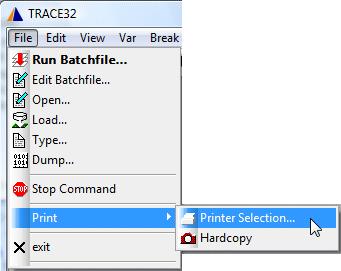 ASCII File Saving part of the trace contents to an ASCII file requires the following steps: 1. Choose File menu > Print, and then specify the file name and the output format. PRinTer.