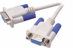 45476 Zero modem cable 9 pol. SUB-D socket <-> 9 pol.
