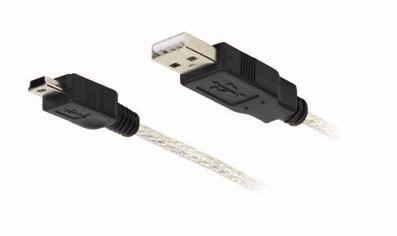 0 certified connection cable USB type A plug <-> USB type mini B plug - For connecting the PC / laptop to periphery devices, e.g. HUBs, digital cameras, MP3 players, with a mini USB connection - Compatible with the USB 2.