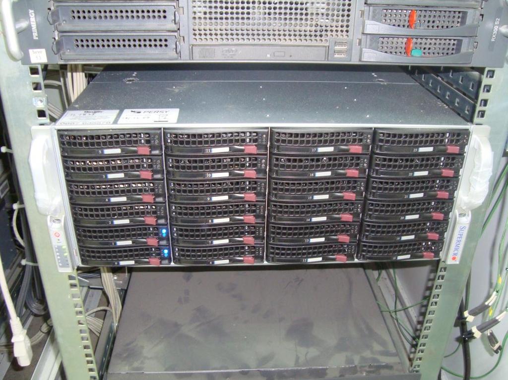 New Supermicro server with 24 sets enclosure.