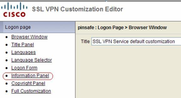 Change Mode to?enable?. Modify the pinsafeurl variable in the Cisco ASA 8 customisation Script to reflect your Swivel server?s URL.