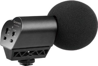 4mm Vmic Stereo Stereo Cardioid Condenser Microphone Stereo Cardioid Condenser Microphone Three position level control (-10dB,0dB,+20dB) : 35Hz-20kHz Sensitivity: -37 +/-3dB (0dB=1V/Pa, at