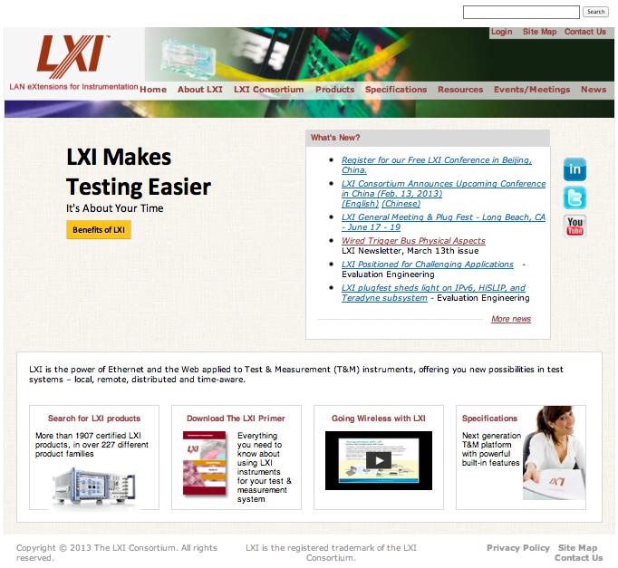 process Ensure interoperability (LXI & other platforms) Globally promote the Standard, create