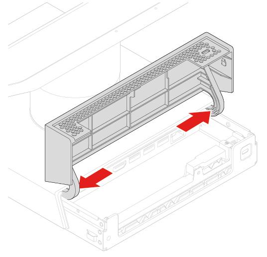 Figure 10. Removing the cable management door Figure 11.