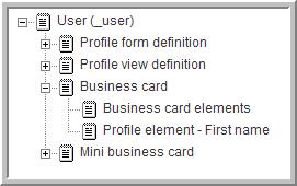 6 Edit Business card elements: 6a Click Business card elements.