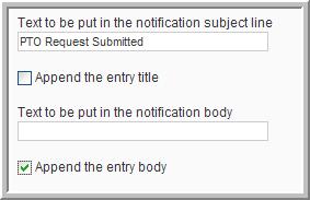 12 Click OK to create the notification. The Notification is added under the On entry process.