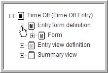 3 Creating a Custom Form for an Entry 1 Click the plus sign (+) to the
