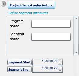 In General Analysis run a report, click to select a single program and then click SEGMENT PROGRAM button.