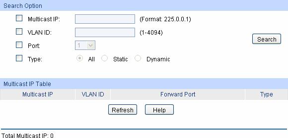 Step Operation Description 1 Create VLANs Create three VLANs with the VLAN ID 3, 4 and 5 respectively, and specify the description of VLAN3 as Multicast VLAN on VLAN 802.1Q VLAN page.