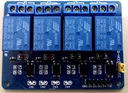 The type of relay chosen is a four channel relay module as shown in figure 11 because of compatible voltage to operate with microcontroller and low cost.
