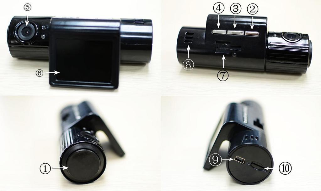 Appearance of DVR 1 Power Button: Short press used for starting up or Opening menu, Long press used for Shutting down DVR. Short press: press button not more than 2 seconds.