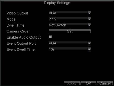 Configure Live Preview Display Click Menu >Settings >Display to access the Live Preview display settings: Figure 4.