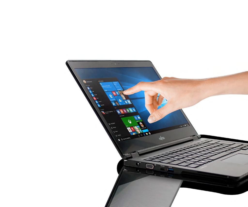 LIFEBOOK U7 Optional Touch Screen The cool touch What you see is what you get: