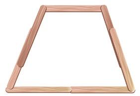 21. Test Prep Rita glued craft sticks together to make this shape. Which best describes the quadrilateral Rita made?