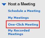 Chapter 8: Setting Up a One-Click Meeting Your meeting starts.