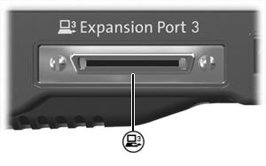 3 Using the expansion port The expansion port connects the computer to an optional expansion product.