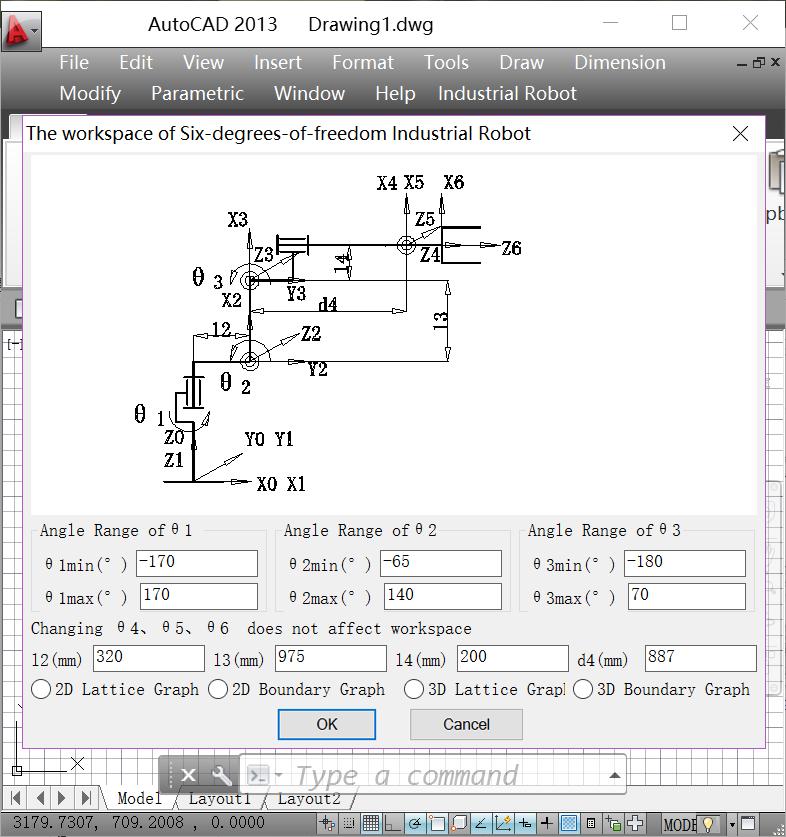 3 Implementaton of AutoCAD plug-n n the workspace of robot Because of the smplcty of Vsual LISP language syntax, the user can drectly call the AutoCAD to draw through commends, and debug and check