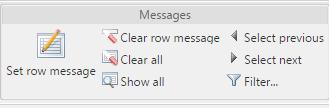 5. Just like with other batch messages, clicking on the icon will reveal the row message. 6.
