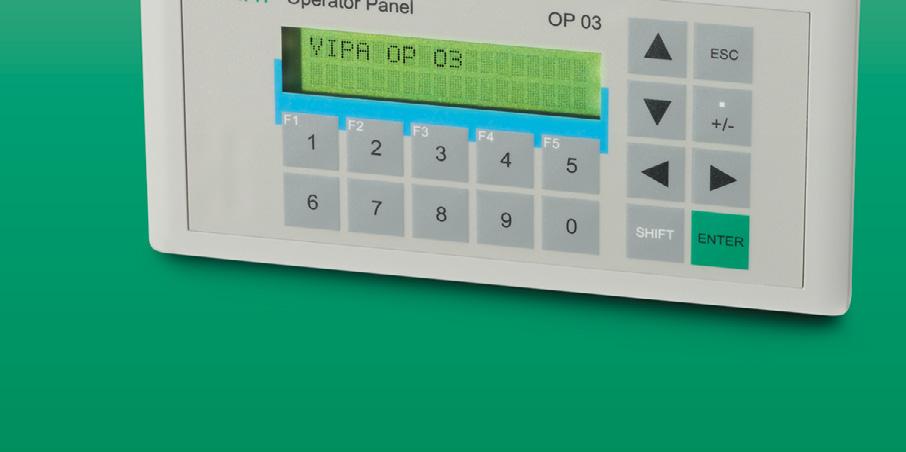 Programmable with VIPA OP manager or ProTool from Siemens The