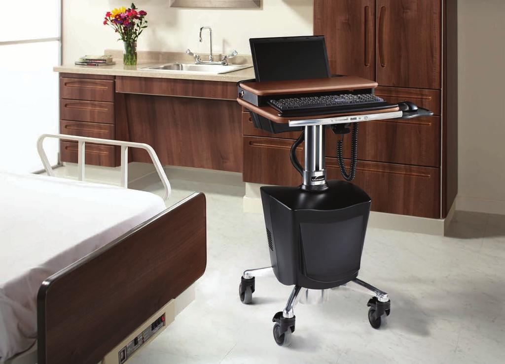 And, with the compact base design, you can easily maneuver between exam or patient rooms.