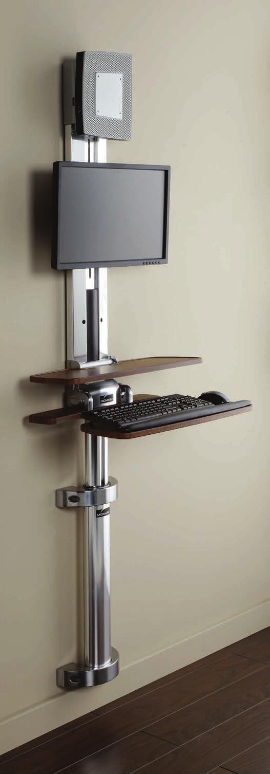 Wall mounted workstations, when you need extra space When space is limited and a mobile