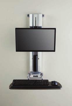 6270-002 Flip-up keyboard, fixed height monitor bracket and a slim-line CPU holder.