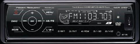 DRIVE SOURCES DVD PADVD-220 1 DIN DVD Player with AM/FM & SD/USB Readers.