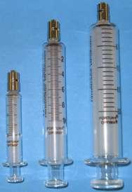 19 Glass Syringes: Standard & Gas Tight New Era supplies a full range of glass syringes from 50µL to 100mL in gas tight quality and 1mL to 100mL in standard quality.