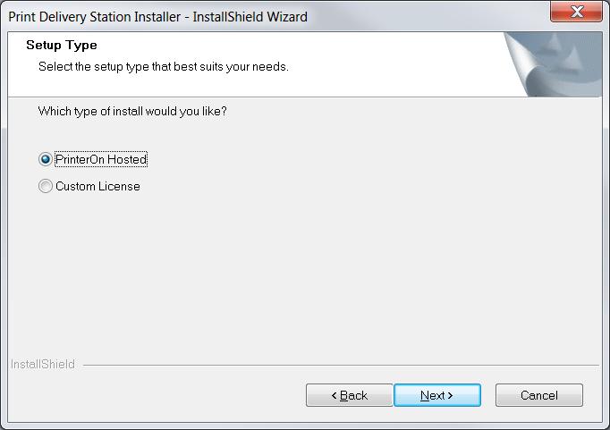 Installing the Print Delivery Station To install the PDS software: 1. Run PrintDeliveryStation.exe to launch the Print Delivery Station Installation Wizard.