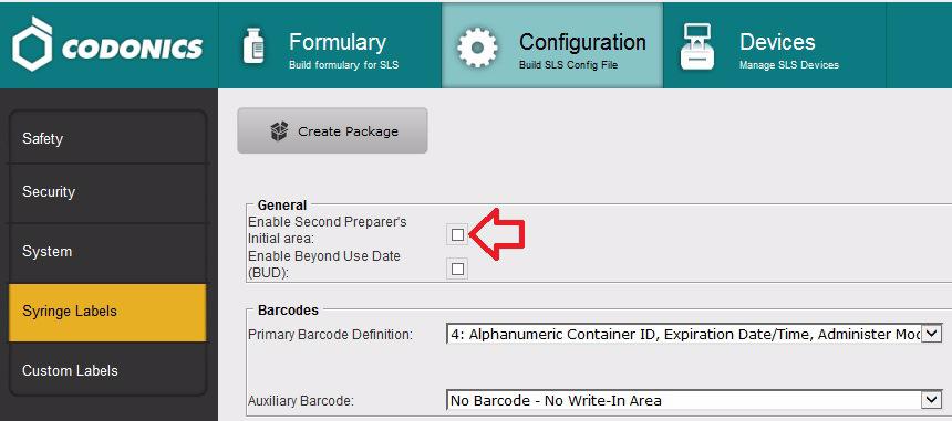 3. By default, a second area for preparer s initials is included on standard and large label formats.
