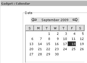 Click the gadget by Use data for this date. c. Use the arrows to select the month and year. 1b d. Click on the specific date you wish. 1c 2. The second option lets you select a period of time.