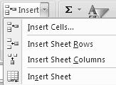 Excel 2007 Tips 1. To select a column, click on the letter at the top of it. To select a row, click on the number at the left of it.