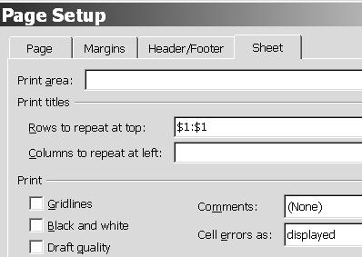 Click and drag on the margin markers to resize margins the way you wish. b. To display the headers on each page, click on the Page Layout tab > Print Titles.