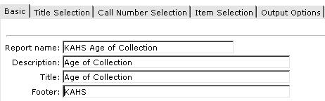 CAS: Age of Collection Setting up the Report Age of Collection 1. Click Schedule New Reports wizard. 2. Select the INFOhio tab 3. Select CAS: Age of Collection. 4. Click Setup & Schedule.