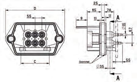 ORDERING INFORMATION 1 2 3 4 5 1 connector family 2 layout 1 0