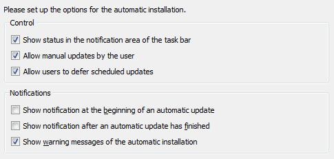 Introduction If the automatic installation has been activated, an icon appears in the notification area of the operation systems (next to the system clock) that indicates the status of the automatic