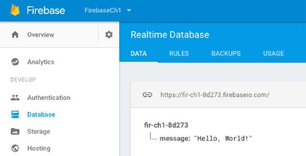 22 CHAPTER 1: An Introduction to Firebase Figure 1-20. The Realtime Database Data view You ll see that the database is empty.