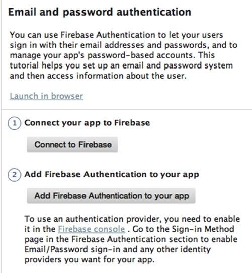 28 CHAPTER 2: Using Authentication in Firebase That s a lot of corner cases that you d typically have to implement for.