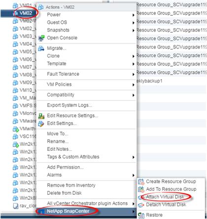 60 Data Protection Guide for VMs and Datastores using the SnapCenter Plug-in for VMware vsphere Attach and detach operations are not supported for Virtual Machine Templates.