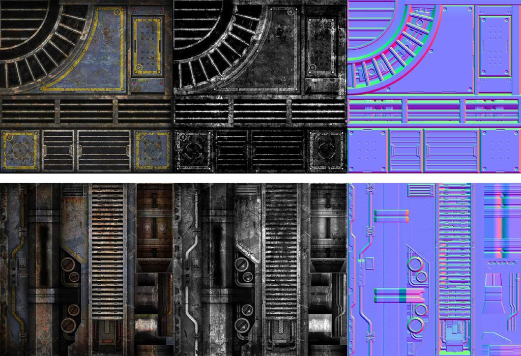 12 Final Textures Most traditional game engines render a diffuse, normal, and specular map.