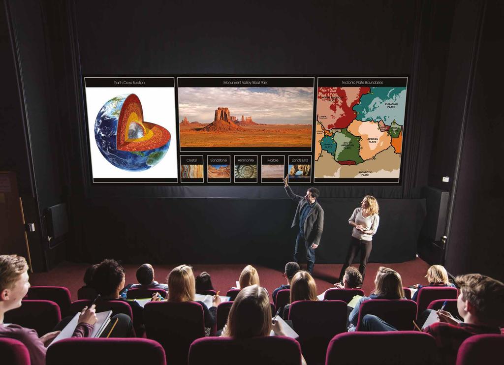Combine everything Inspire everyone Create captivating displays By uniting Sony s powerful projection and camera technology with a simple user interface, presenters can create truly captivating