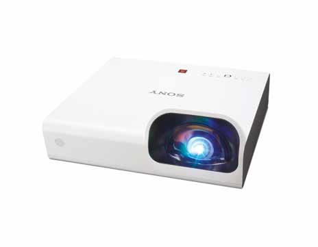 Short Throw Projectors S-Series Short Throw Series 4 short throw projectors that create an 80-inch image from only 75-79cm away with less glare or shadow during presentations.