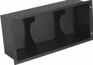 SR-SH3 SR-SH4 SnapRax shelves are capable of supporting components up to 70 lbs., and our vented design helps keep AV equipment cool.