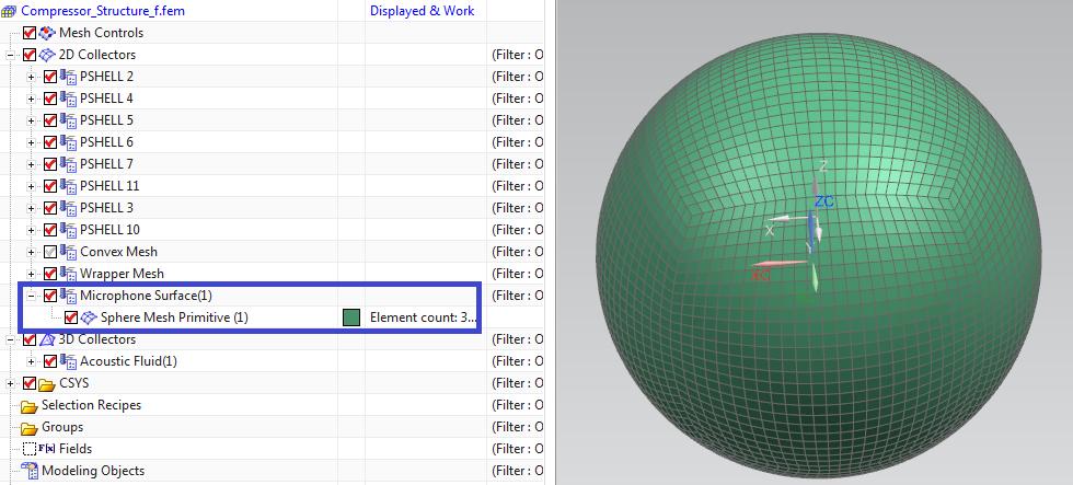 and select the Sphere Mesh Primitive as input, click