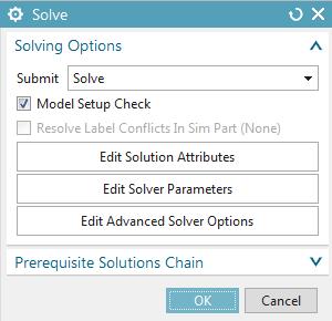 Right click on the Solution 1 from Load Recipe 1 and select Solve and OK to launch the job.