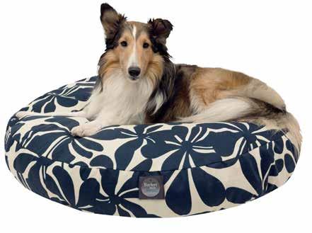 See color options on previous page Small Dogs up to 25 lbs 30 D x 4 H Medium Dogs from 25 40 lbs 36 D x 5 H Large Dogs from 40 75 lbs 42 D x 5 H SHERPA BAGEL BARKIN BED Bolster made of outdoor