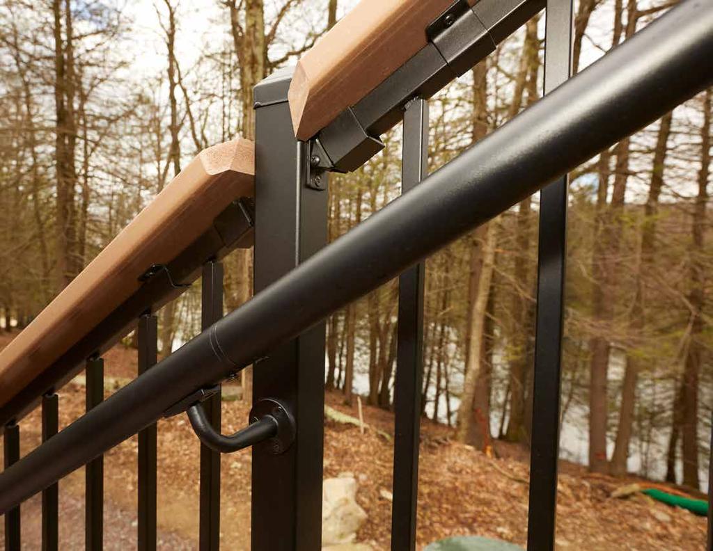 IRON AND ALUMINUM MADE. FORTRESS SECURE. Hand rails are an important part of making your ramp or stairs friendly for those who need assistance.