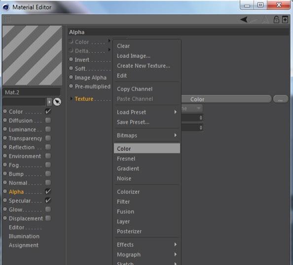 Double click on the new material to open its Material Editor.
