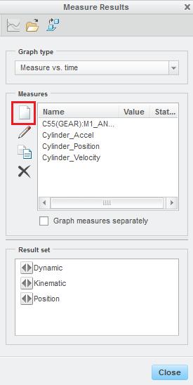 This is done by clicking the Measures icon located in the analysis tab.
